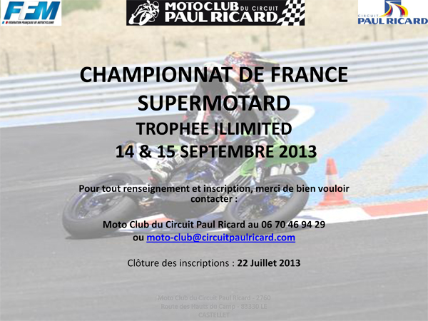 Supermotard Circuit Paul Ricard